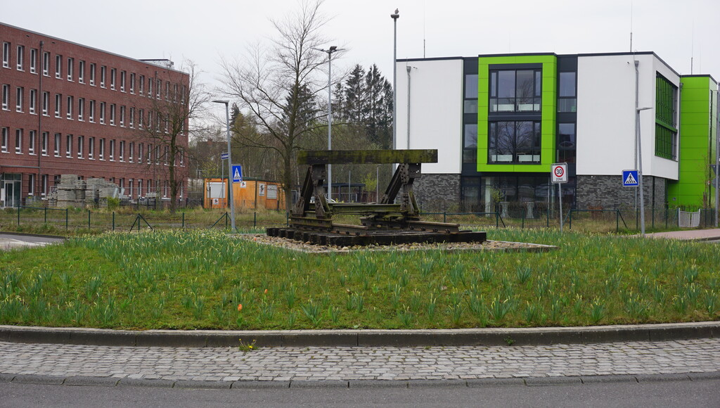 Stade (2023). Denkmal Kehdinger Kreisbahn. Prellbock