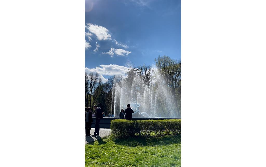 Ivasyk-Telesyk Fountain in Stryiskyi Park in Lviv