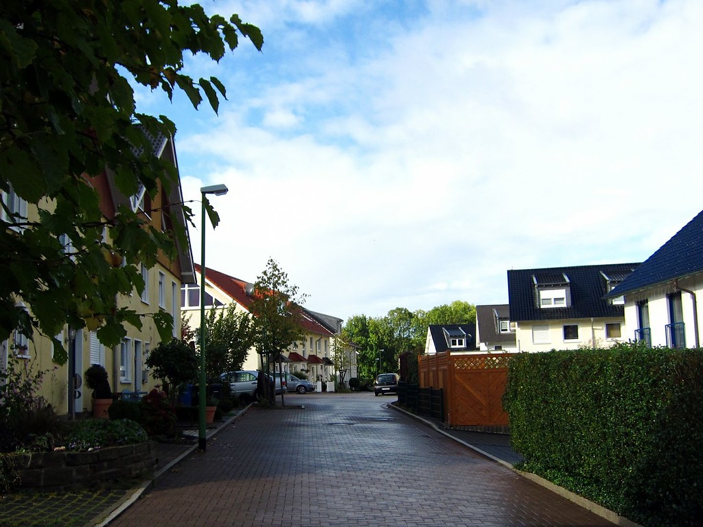 Heute modern überbauter Standort des ehemaligen Jüdischen Friedhofs "Am Knottenberg" in Essen-Steele (2011)