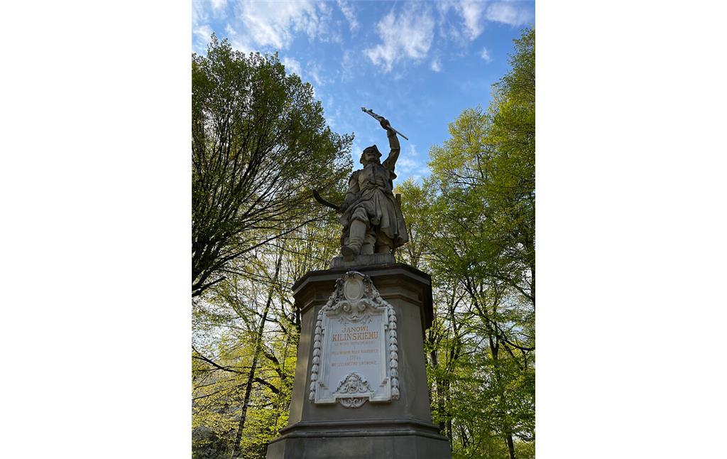 Monument to Jan Kilinski in Stryiskyi Park in Lviv (2022)