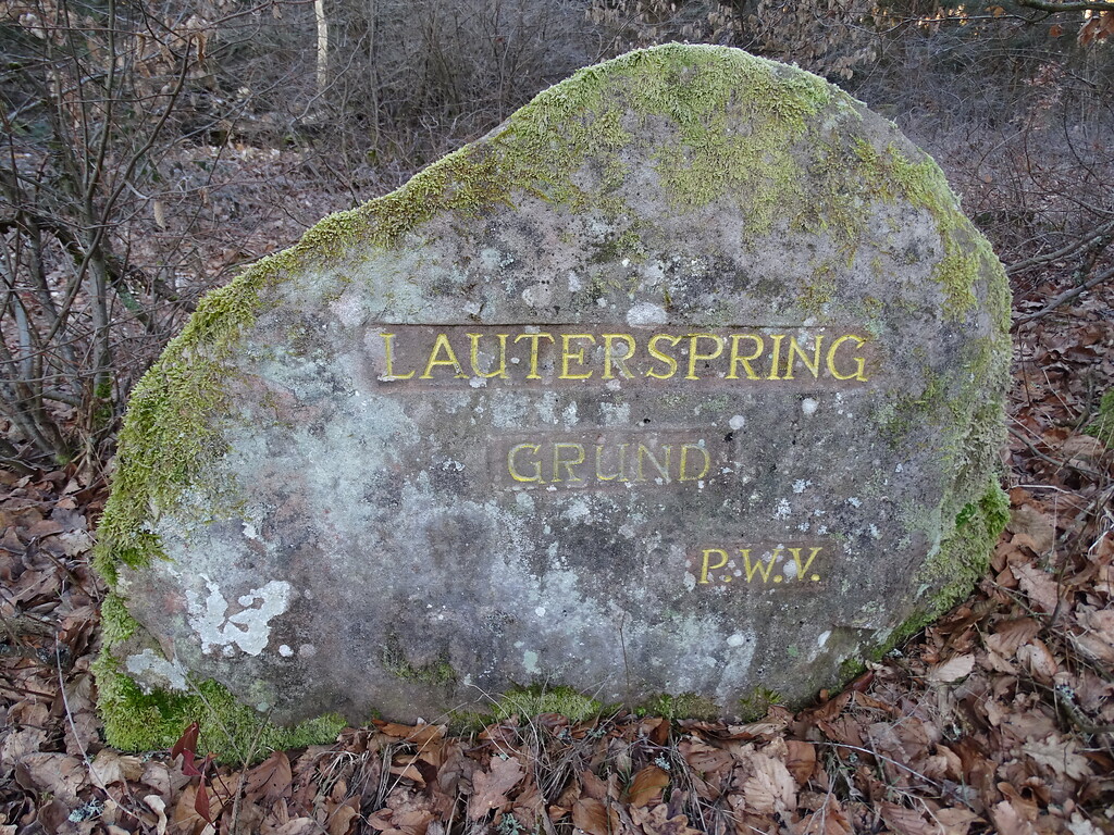 Ritterstein Nr. 294 Lauterspring Grund südöstlich von Kaiserslautern (2019)