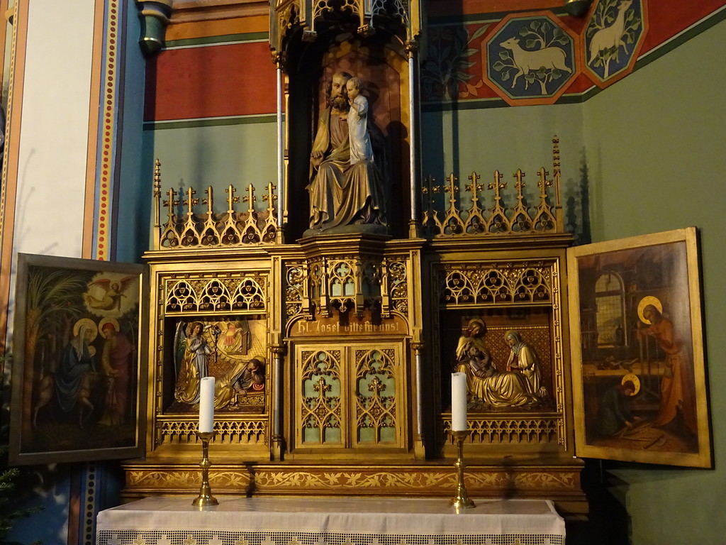 Josefsaltar in der Heilig-Kreuz-Kirche in Erkelenz-Keyenberg (2018)