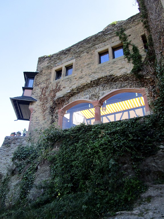 Schönburg Oberwesel (2016): Blick auf die Hotelräume in der Burg.