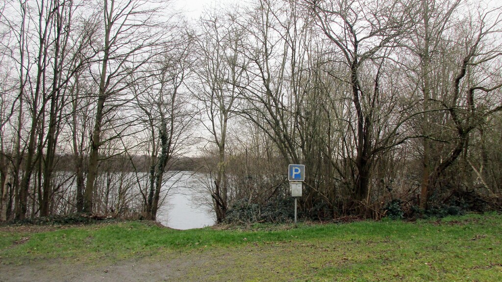 Das Naturschutzgebiet Stockemer See (SU-021) südlich der Uckendorfer Straße in Niederkassel-Stockem (2024).