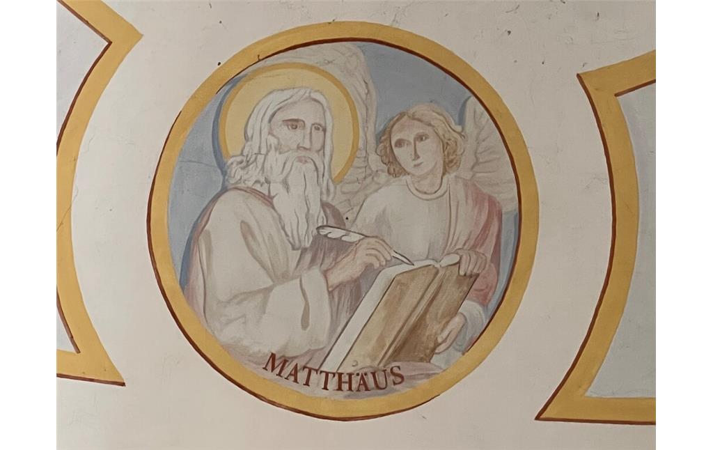 Deckenmalerei mit Evangelist Matthäus