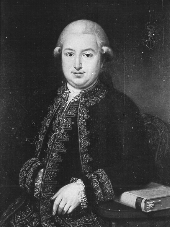 Zeitgenössisches Porträtgemälde des Kaufmanns, Bankiers, Juristen und Politikers Johann Jakob von Wittgenstein (1754-1823), Kölner Bürgermeister von 1790-1815.
