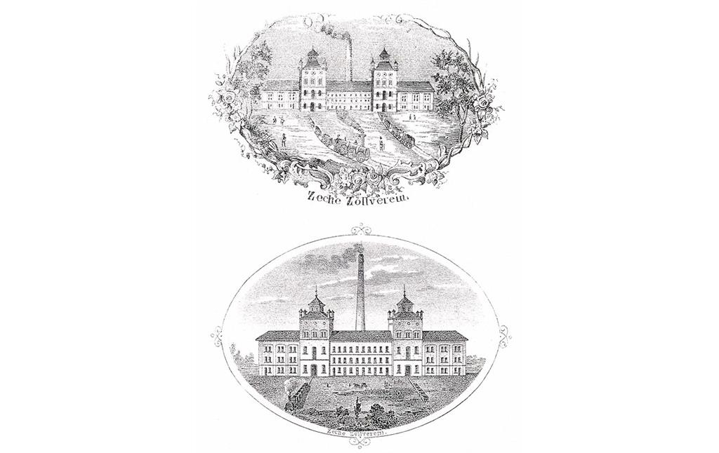 Briefköpfe der Zeche Zollverein 1, 2, 8 in Essen