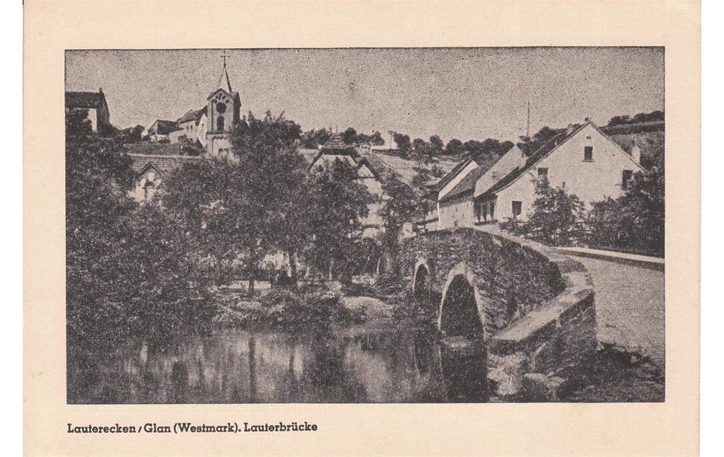 Lauterbrücke als Bildmotiv im 20. Jahrhundert (1920).