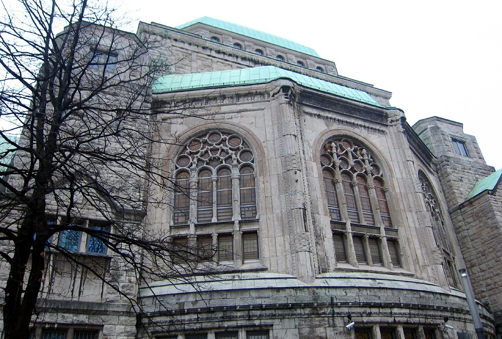 Das Obergeschoss der Alten Synagoge Essen an der Südseite des Gebäudes (2014).