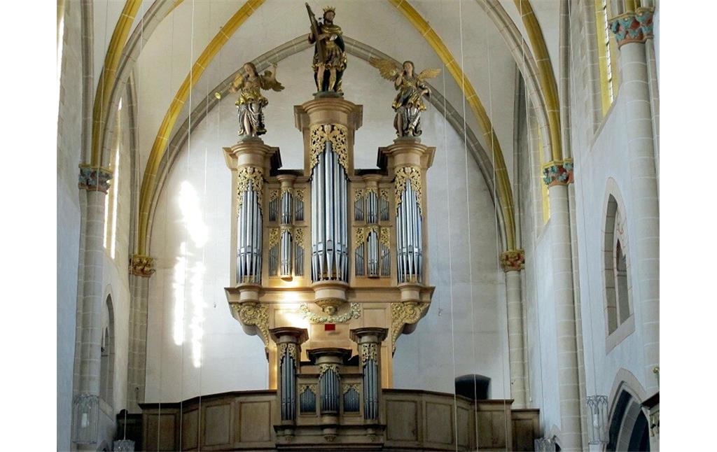 Die Stumm-Orgel in der Stifts- und Pfarrkirche in Sankt Castor in Karden (2022)