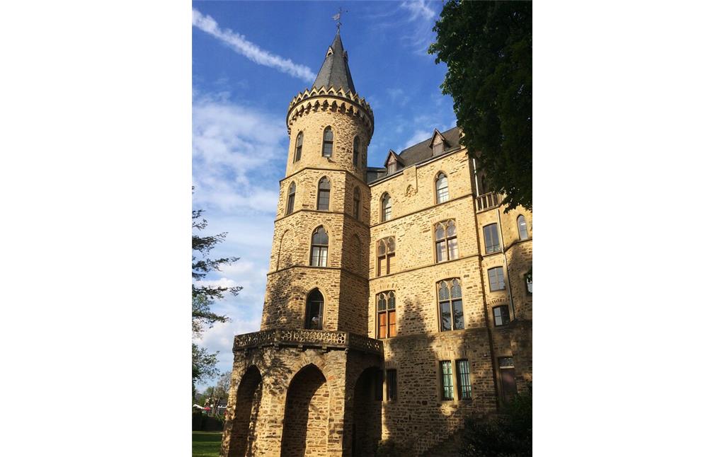 Schloss Sinzig (2017), Westfassade mit Turm