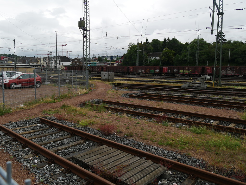 Gleise des ehemaligen Bahnausbesserungswerkes in Limburg (2017)