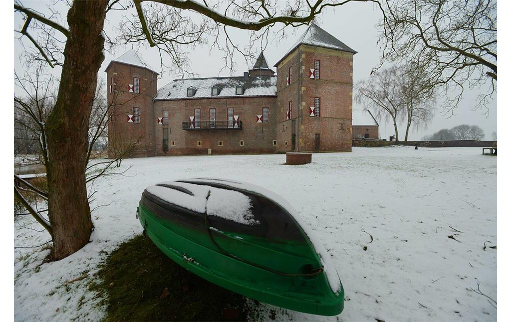 Winterlandschaft bei Burg Zelem, Kranenburg/Mehr (2017)