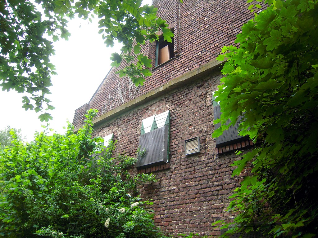 Teilansicht des Mühlengebäudes der Morians Mühle in Duisburg-Meiderich (2016).