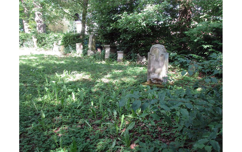 Gräberfeld auf dem jüdischen Friedhof in Hürtgenwald-Gey (2017).