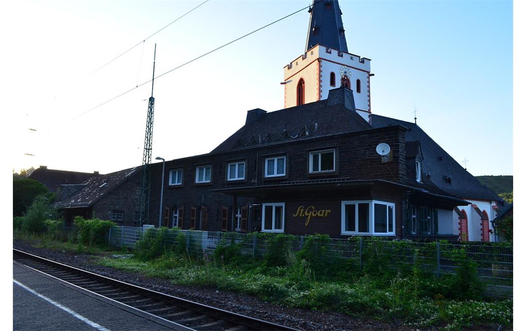 Bahnhofsgebäude in Sankt Goar (2015): Der Bahnhof erhielt durch einen Umbau in den 1920ern sein heutiges Aussehen.