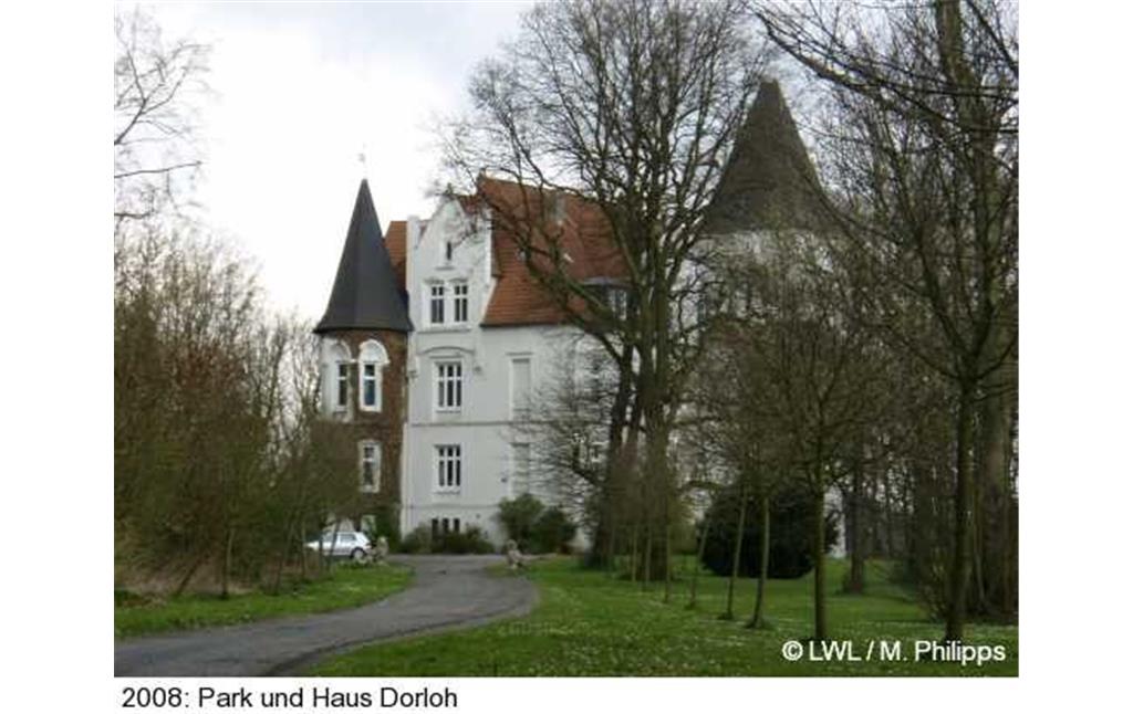 Das durch durch Freiherr Carl v. Bodelschwingh-Plettenberg 1869-1872 erbaute Haus Dorloh in Castrop-Rauxel (2008).