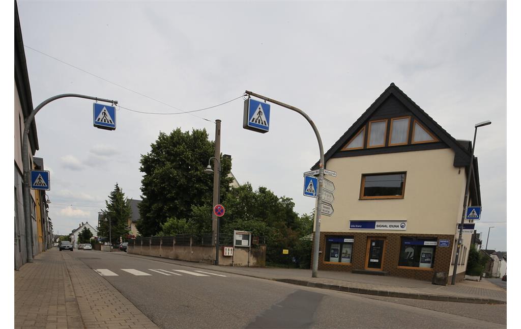 Blick auf die Ecke Miesenheimer Straße / Mühlenstraße in Plaid (2021)