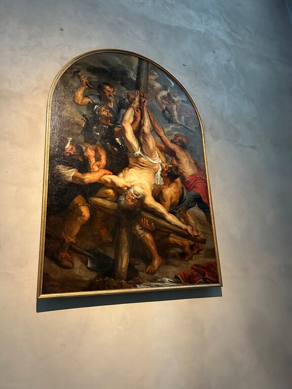 "Kreuzigung Petri" von Peter Paul Rubens in der Jesuitenkirche Sankt Peter in Köln Altstadt-Süd (2023)