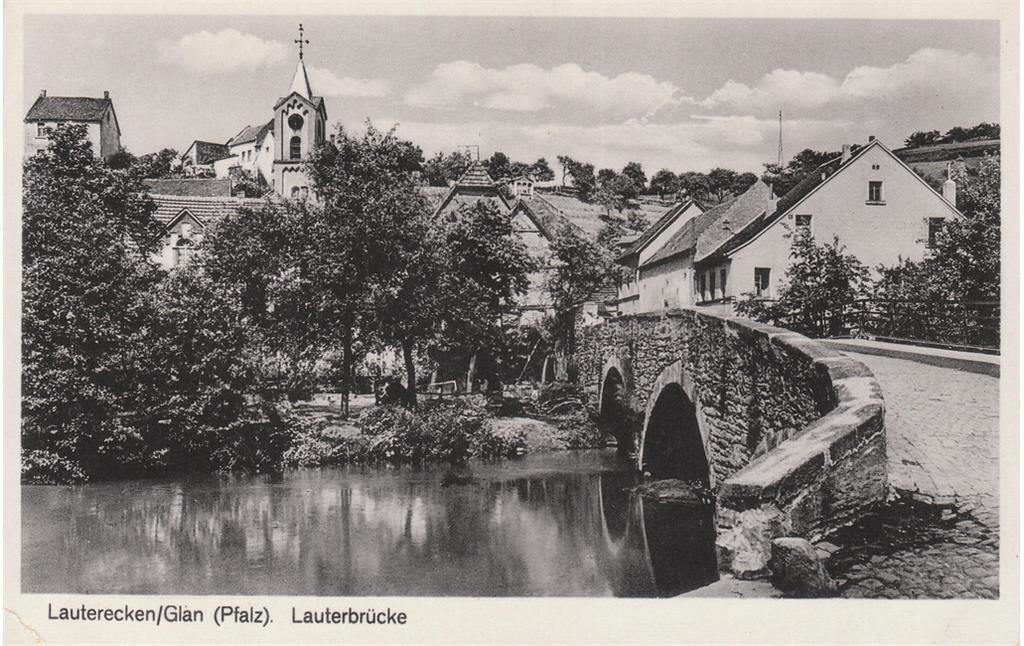Lauterbrücke als Bildmotiv im 20. Jahrhundert (1920)..