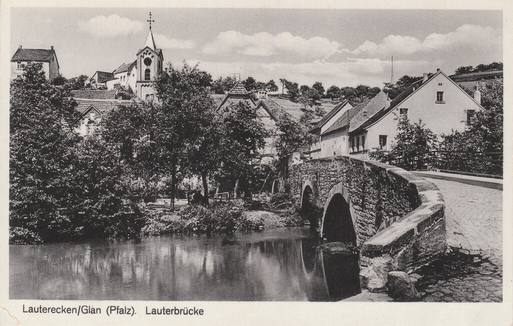 Lauterbrücke als Bildmotiv im 20. Jahrhundert (1920)..