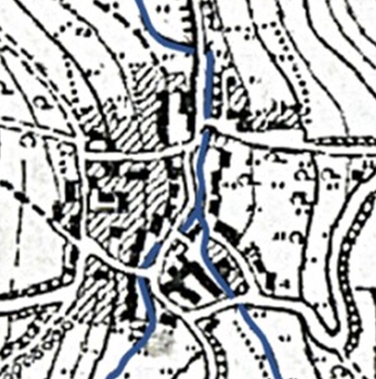 Kartenausschnitt aus der historischen Topographischen Karte 1910 mit dem Ortsteil Licht, heute Teil von Berglicht (1910)