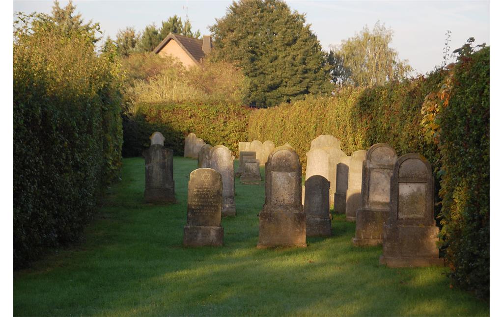 Das Gräberfeld des jüdischen Friedhofs in der Kerpener Straße in Erftstadt-Gymnich (2010).