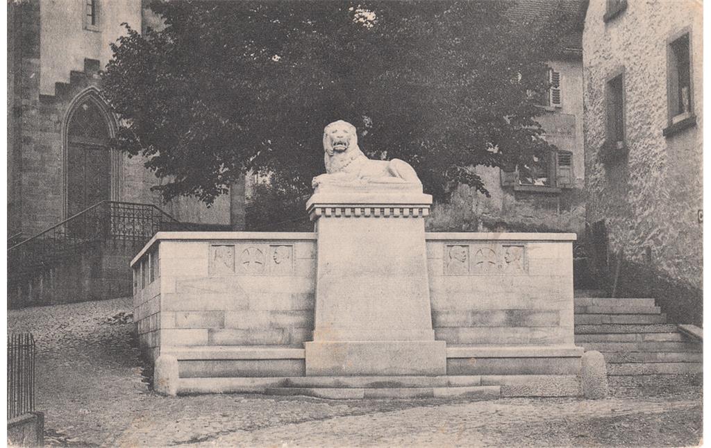 Postkarte mit dem Motiv Kriegerdenkmal (1912).