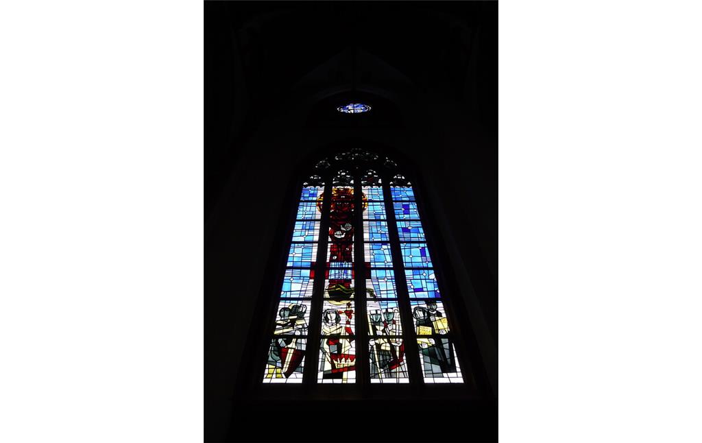 Großes Westfenster in der Wallfahrtskirche Stankt Peter und Paul in Kranenburg (2021)