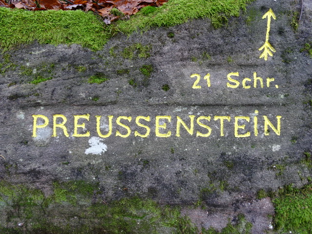Ritterstein Nr. 80 Preussenstein 21 Schr. südwestlich vom Eschkopfturm