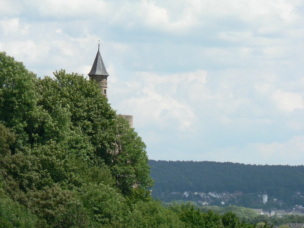 Johannistürmchen auf dem Michaelsberg in Siegburg mit der umgebenden Kulturlandschaft (2009)