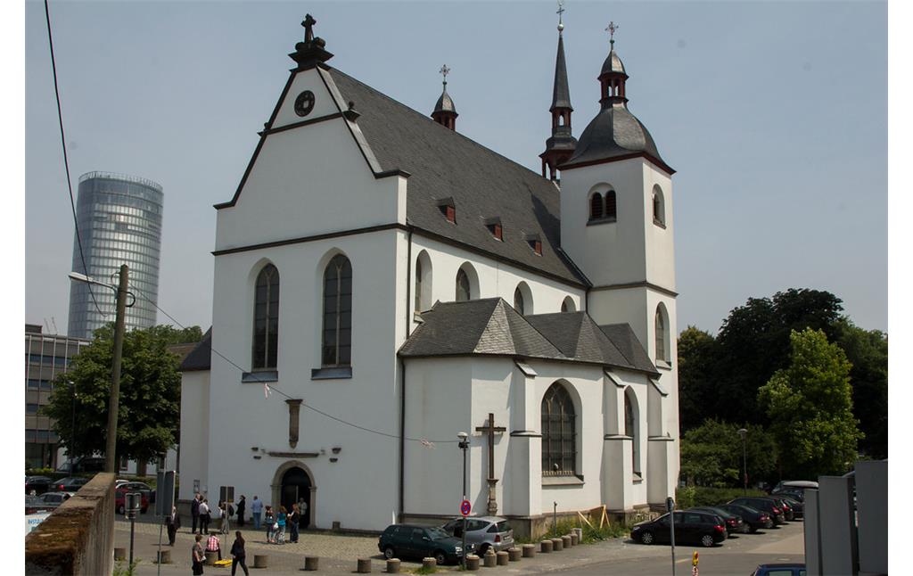 Die Abteikirche der früheren Benediktinerabtei St. Heribertus in Köln-Deutz (2013).