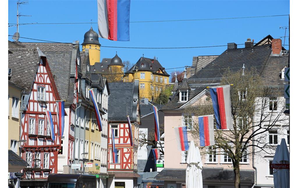 Blick auf das Schloss Montabaur von der Altstadt aus (2021)