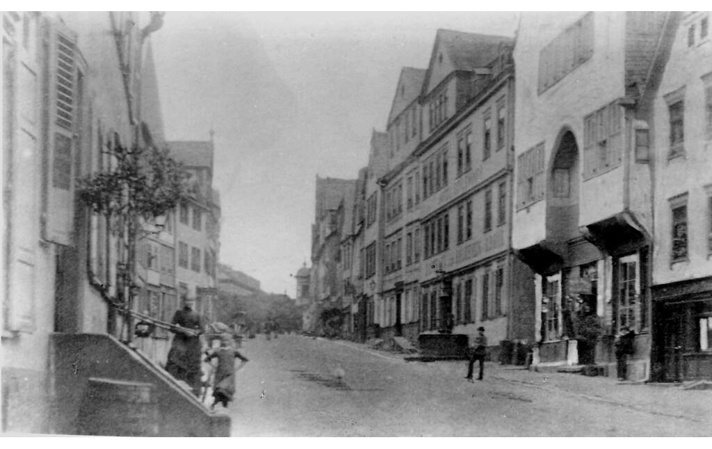 Historische Fotografie der Kirchstraße in Montabaur (um 1890)