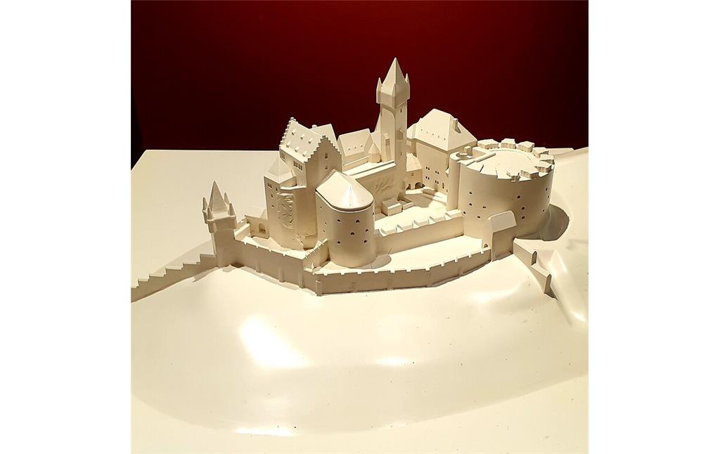 Das Modell der Burg Nanstein auf dem Kahlenberg bei Landstuhl  (2021)
