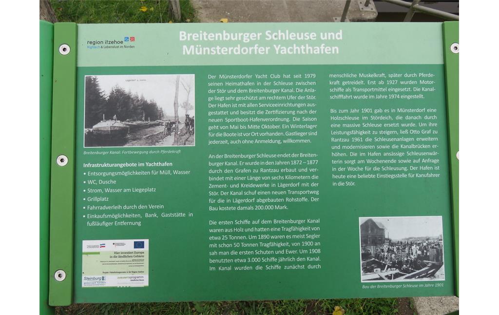 Breitenburger Kanal und Schleuse (2018)