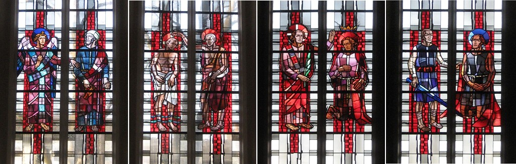 Johannesfenster in der Pfarrkirche Sankt Johannes der Täufer in Treis (2022)