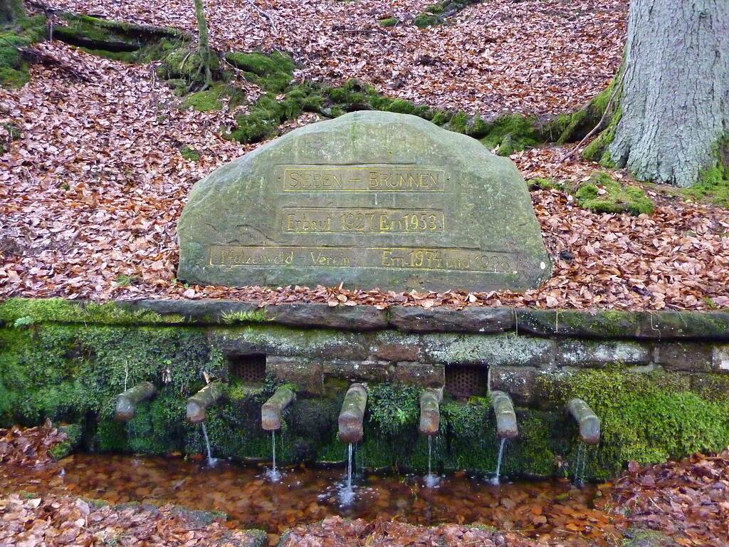 Ritterstein Nr. 188 Siebenbrunnen Erbaut 1927 nordöstlich von Fischbach (2013)