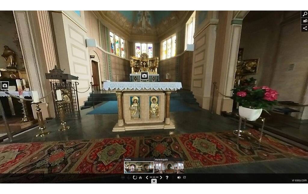 Die Wallfahrtskirche Maria Geburt in Berglicht - ein virtueller Rundgang (zu öffnen mit Doppelklick in seperatem Fenster)