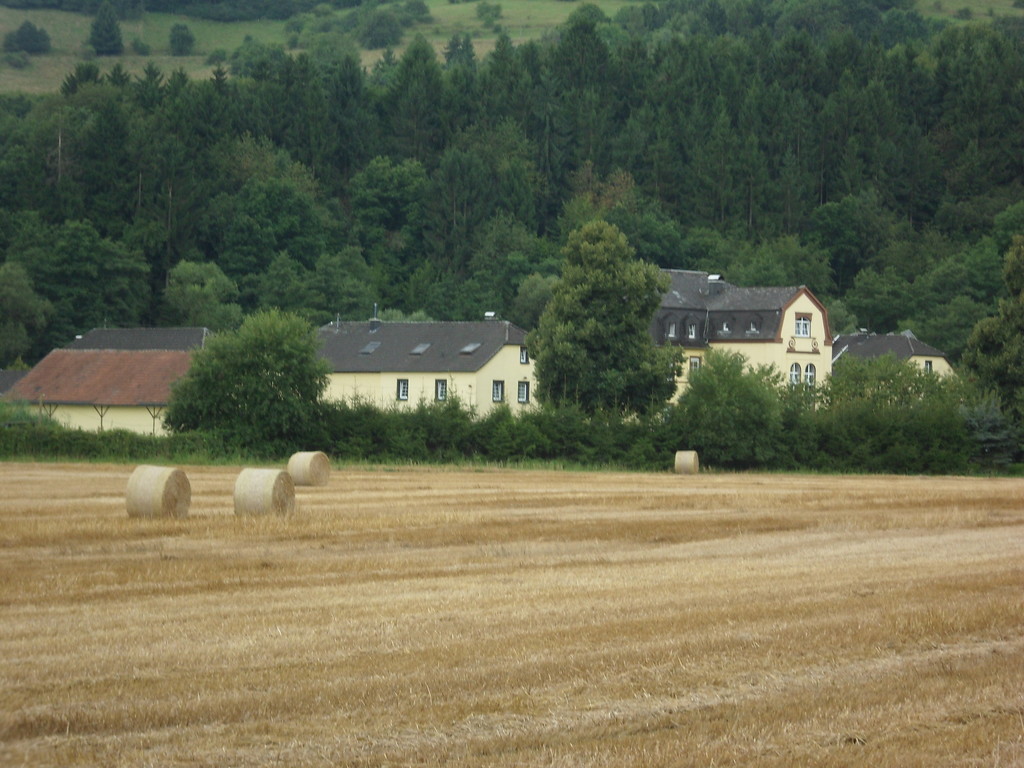 Ansicht des Hofguts "Oberbuchenau" nahe der Ortsgemeinde Roßbach (2014).