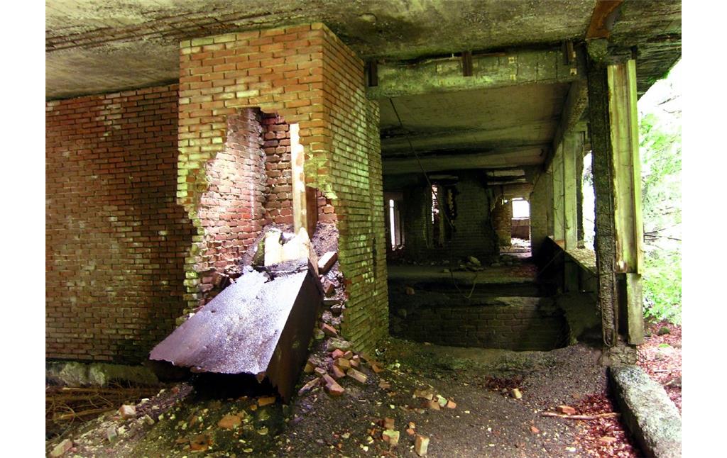 Kamin auf der Außenterrasse der Ruine der Adenauervilla (2012).