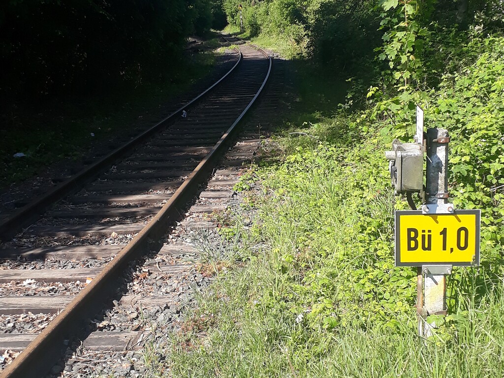 Gleisabschnitt der Kleinbahn Beuel-Großenbusch in Pützchen (2020)