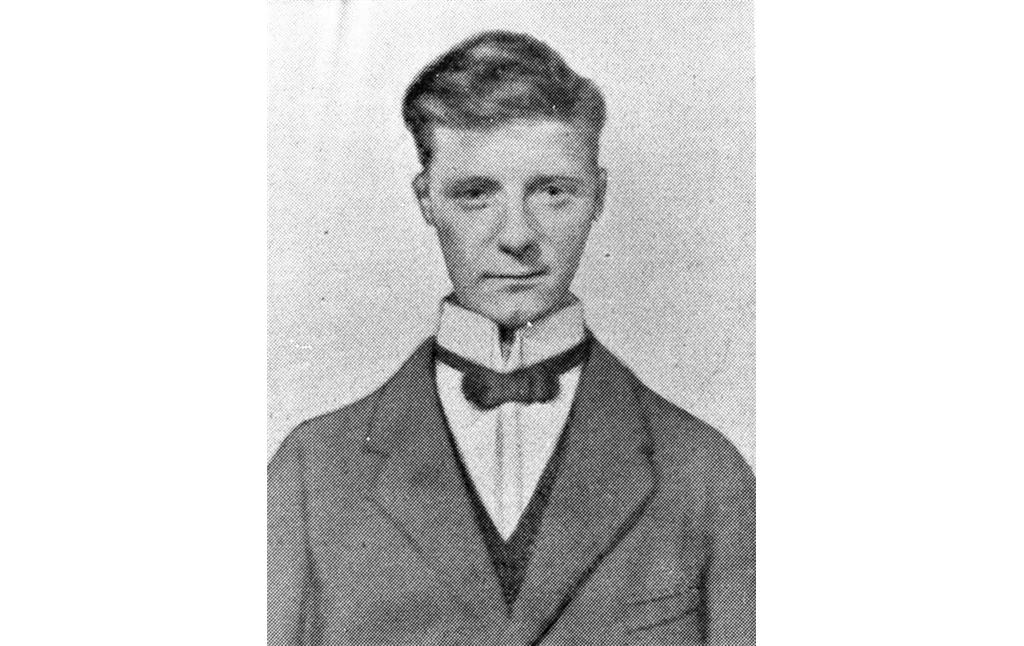 Portrait Peter Staffel, Opfer der Separatistenkämpfe im Siebengebirge (ca. 1922)