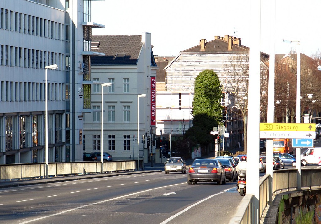 August Macke Haus, Blick von der Viktoriabrücke (2012)
