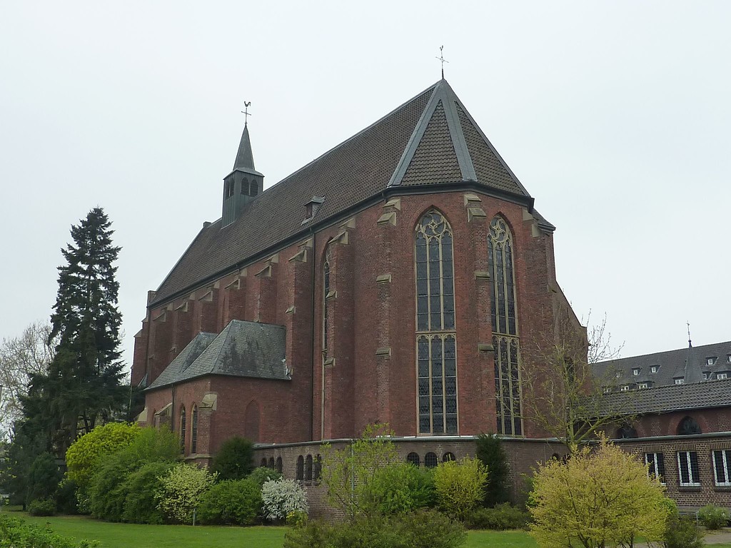 Die Stiftskirche des früheren Augustiner Chorherrenklosters Gaesdonk bzw. Gaesdonck bei Goch (2014).