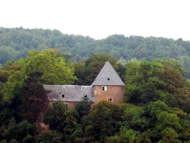 Burg Gollenfels oberhalb von Stromberg (2014).