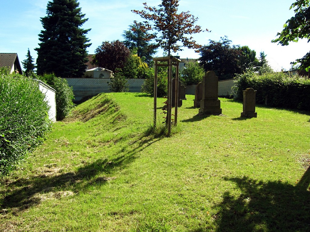 Geländestufe auf dem jüdischen Friedhof Großbüllesheim (2012).