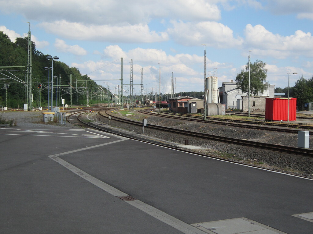 Stolberg, Hauptbahnhof (2015). Blick auf den Güter- und Rangierbahnhof