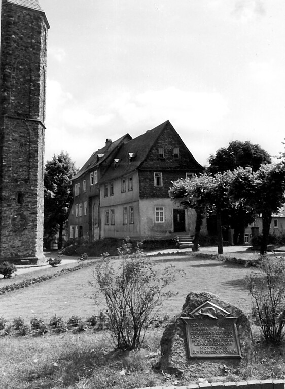Fachwerkensemble Alois-Jäger-Platz 1 in Montabaur - hier die ehemalige Knabenschule (1950er Jahre)