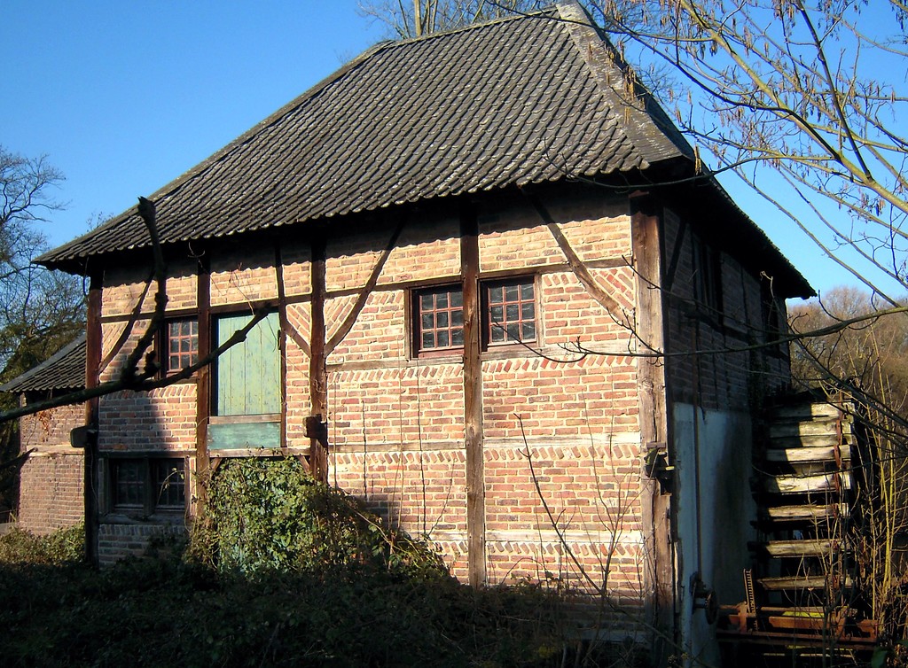 Fachwerkgebäude der Wassermühle bei Haus Caen (2016)